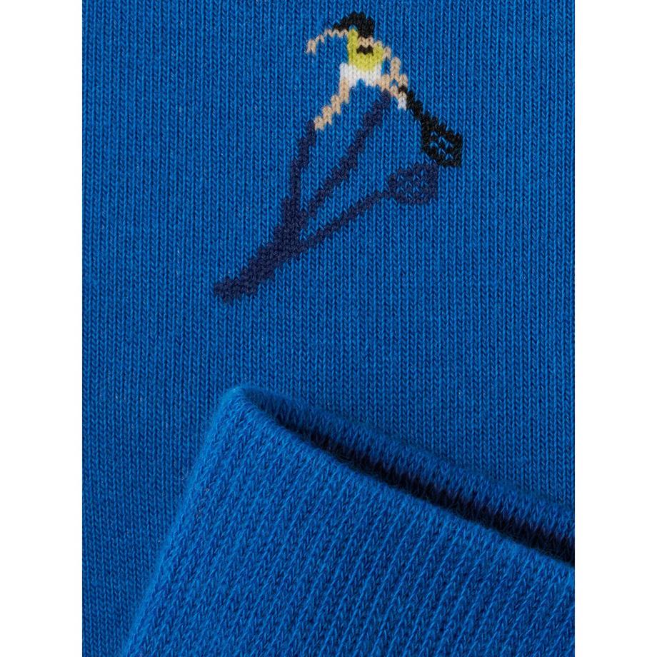 von Jungfeld Signature Icons I Padel Cobalt Blue Chaussettes Hauteur Mollet  