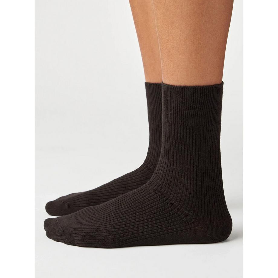 von Jungfeld Fine Ribbed Chaussettes hauteur mollet  