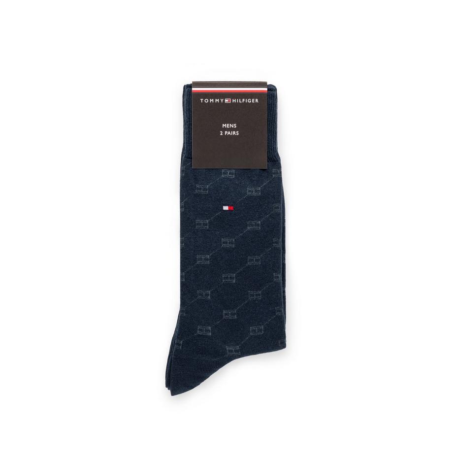 TOMMY HILFIGER TH MEN SOCK 2P FLAG AOP Chaussettes hauteur mollet  