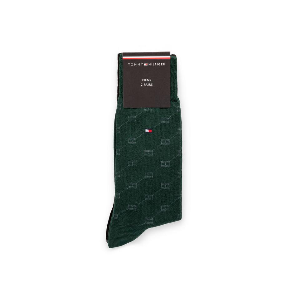 TOMMY HILFIGER TH MEN SOCK 2P FLAG AOP Wadenlange Socken  