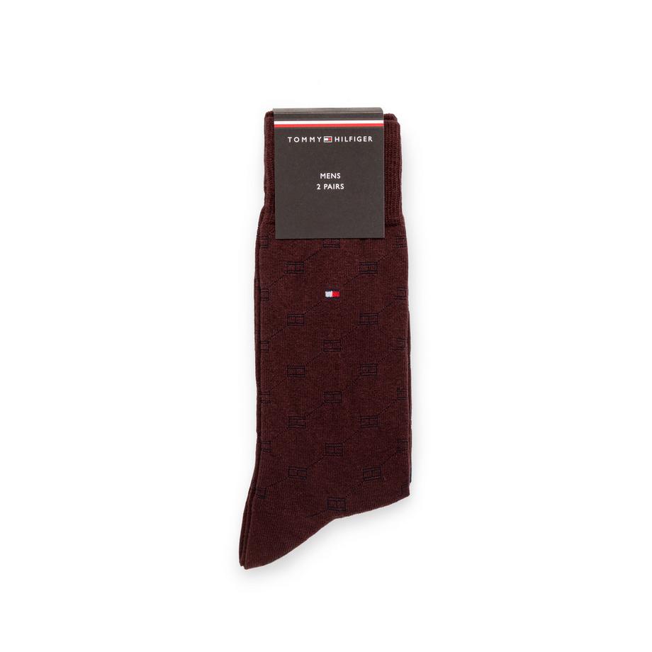 TOMMY HILFIGER TH MEN SOCK 2P FLAG AOP Chaussettes hauteur mollet  