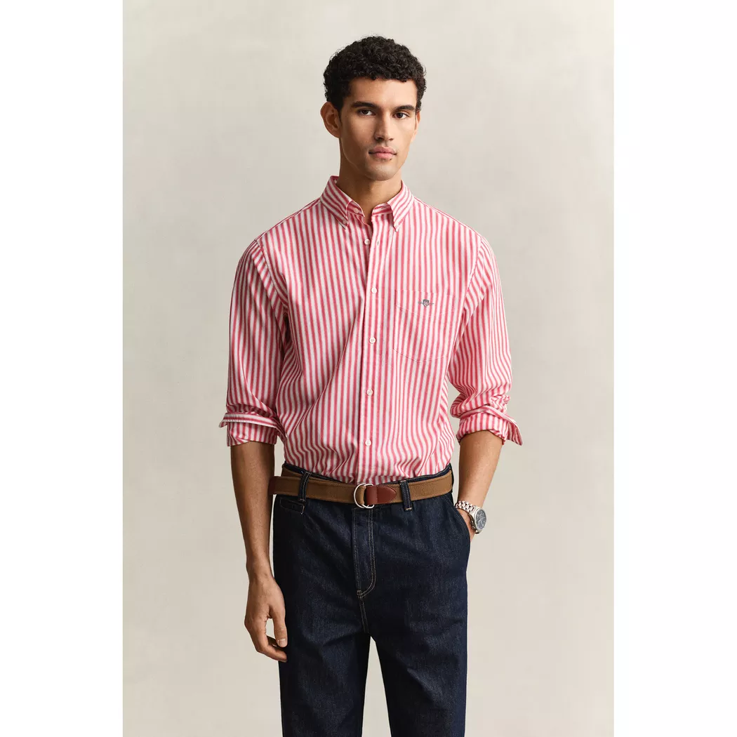 Gant - Poloshirt, langarm, für Herren, Rosa, Größe M