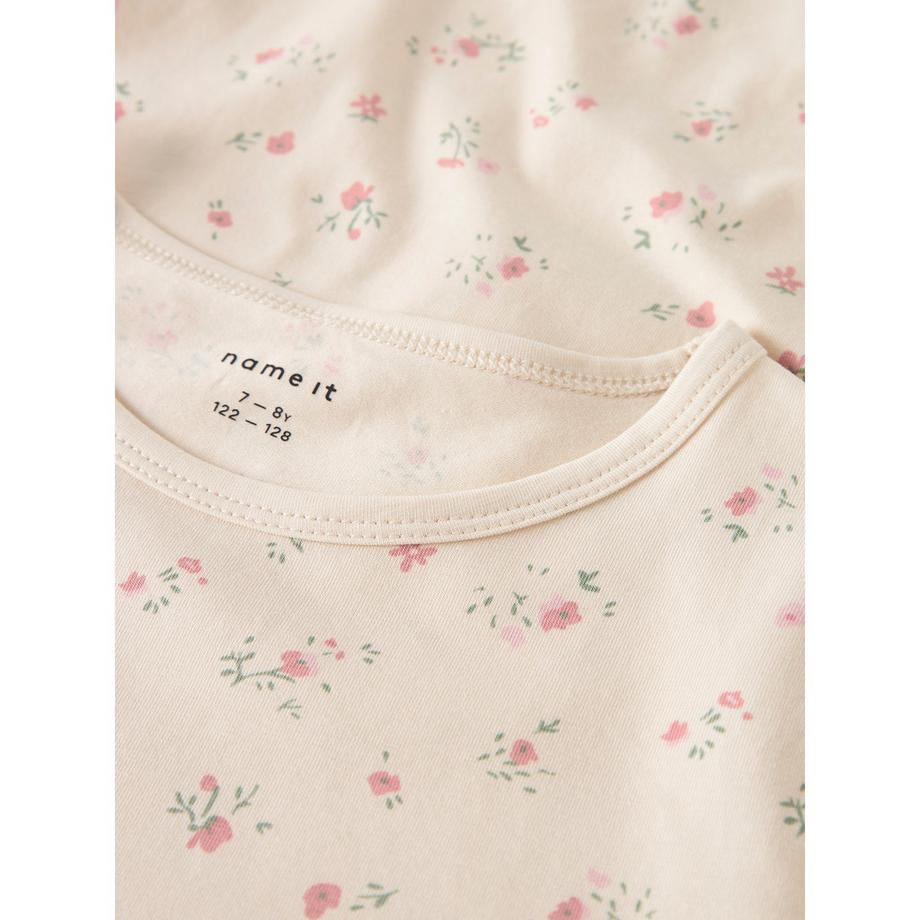 Name It Chemise de Nuit à Manches Longues à Motif Floral  