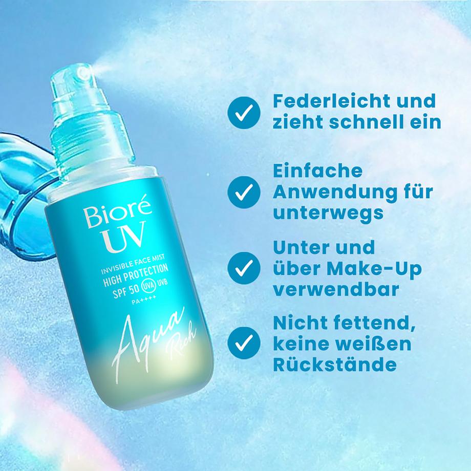 Bioré  Aqua Rich UV Spray viso invisibile SPF50 