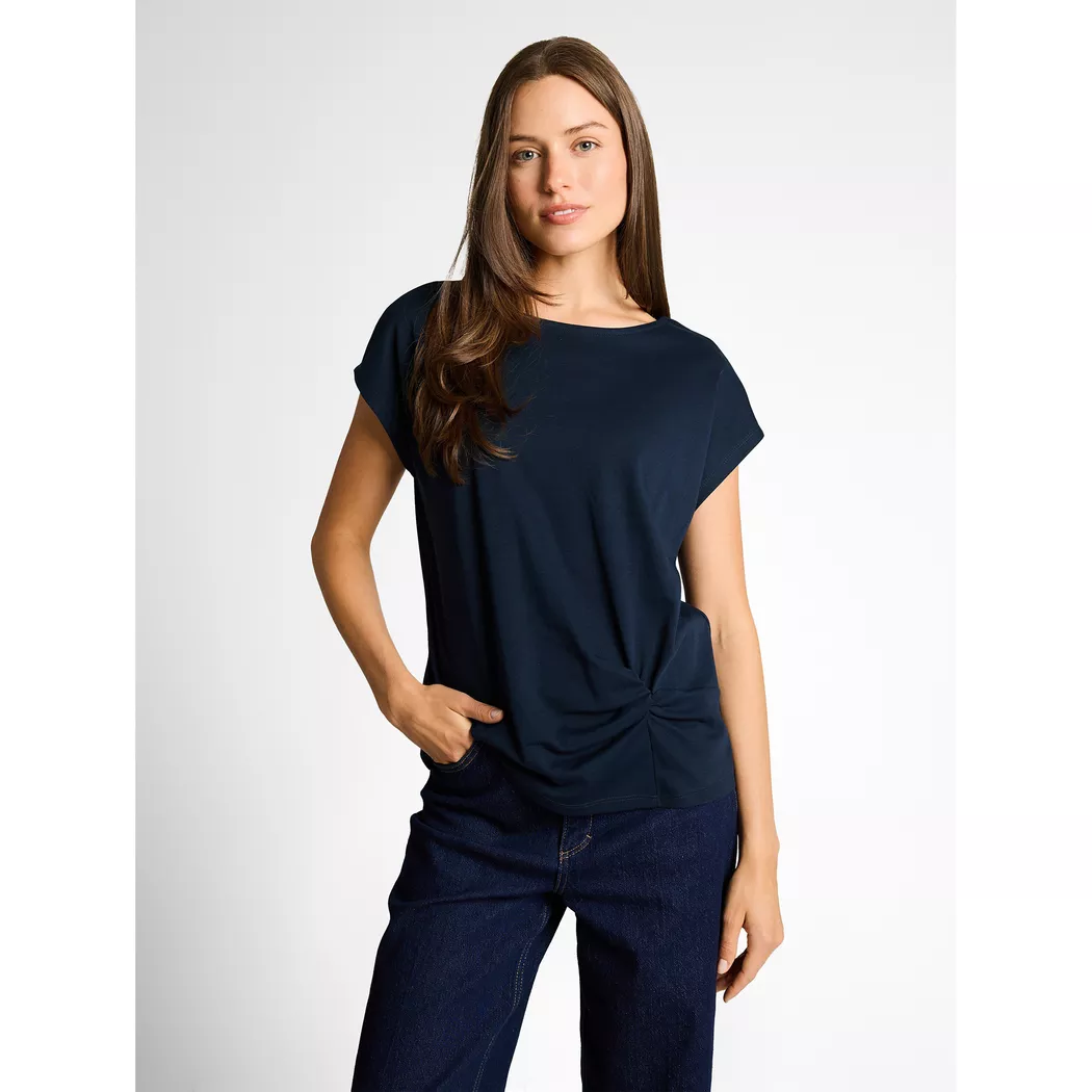 TOM TAILOR T-Shirt  dunkelblau   XS damen