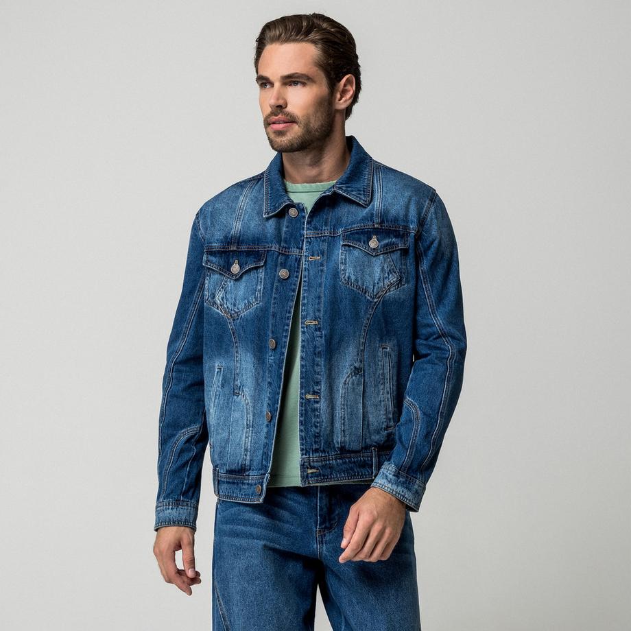 Desigual Veste en denim à fermeture boutonnée  