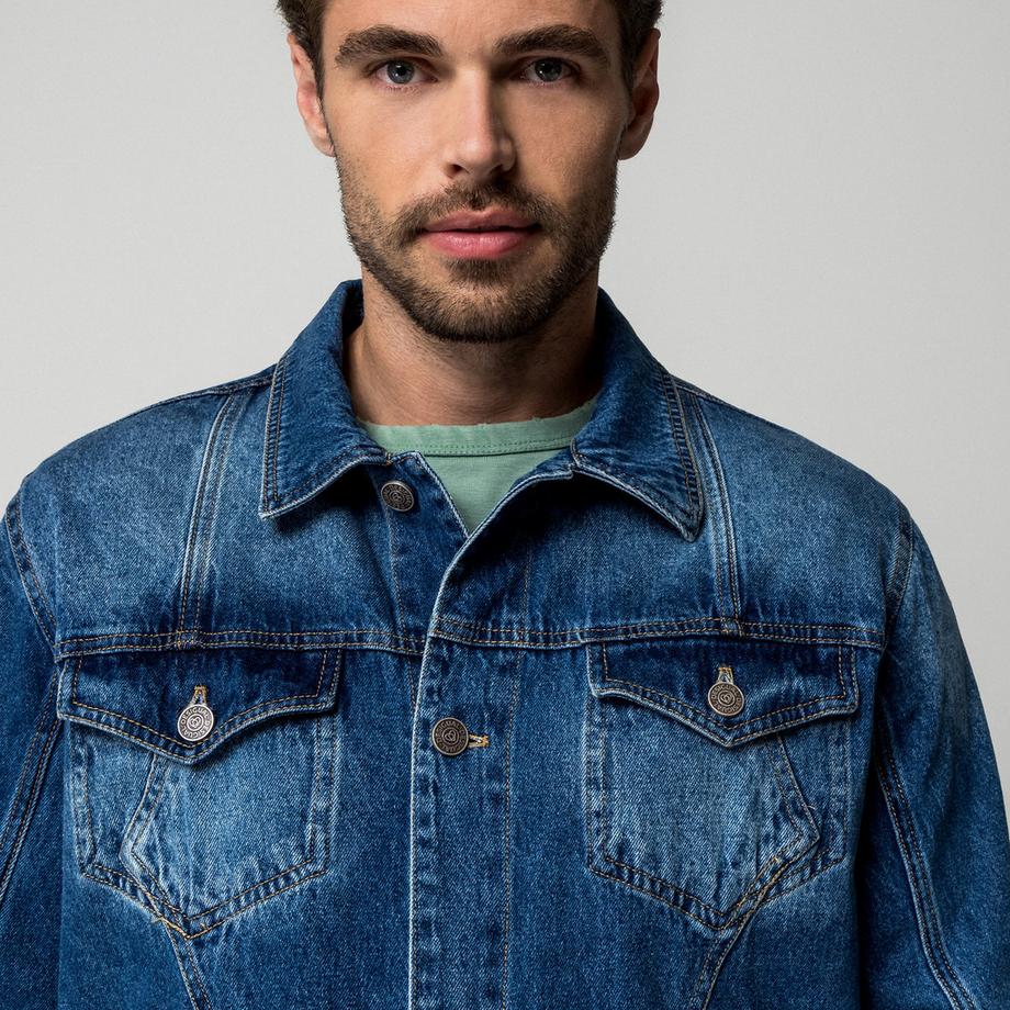 Desigual Veste en denim à fermeture boutonnée  
