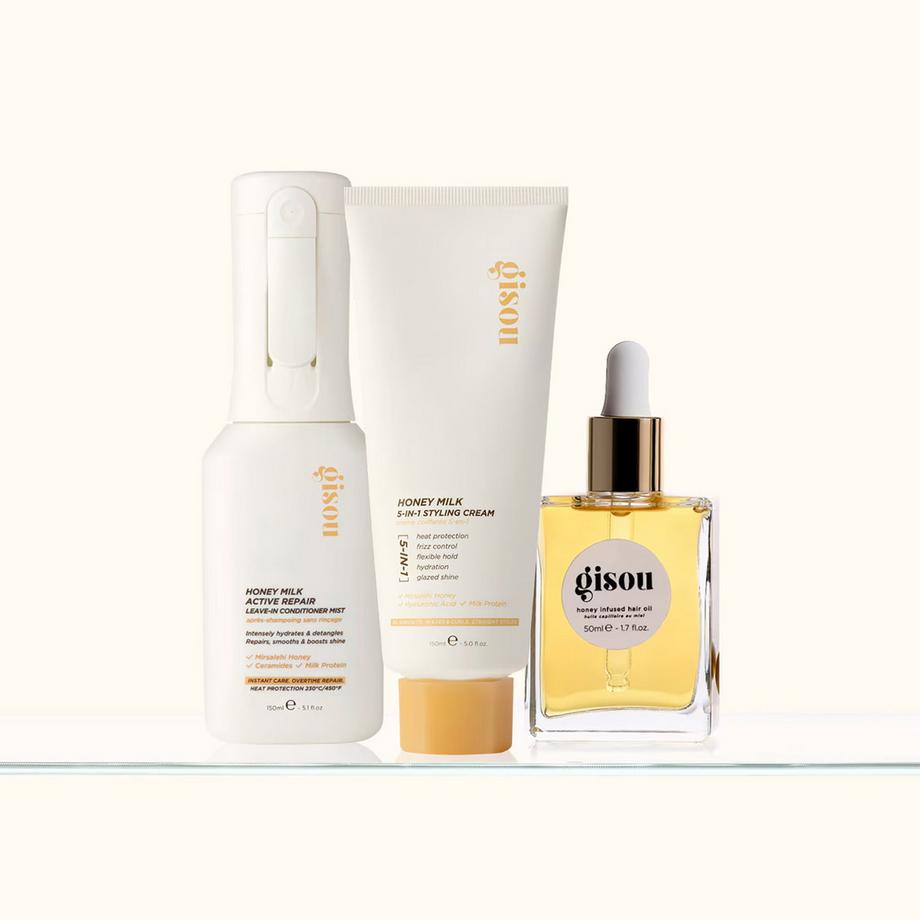 GISOU  Honey Milk Active Repair - Brume après-shampoing sans rinçage réparatrice 