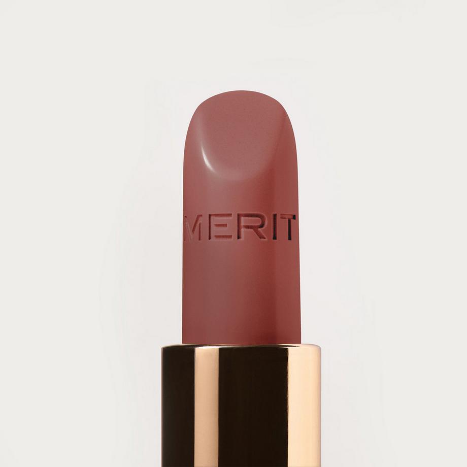 Merit Beauty  Signature Lip Satin - Rouge À Lèvres Satiné Effet Seconde Peau  