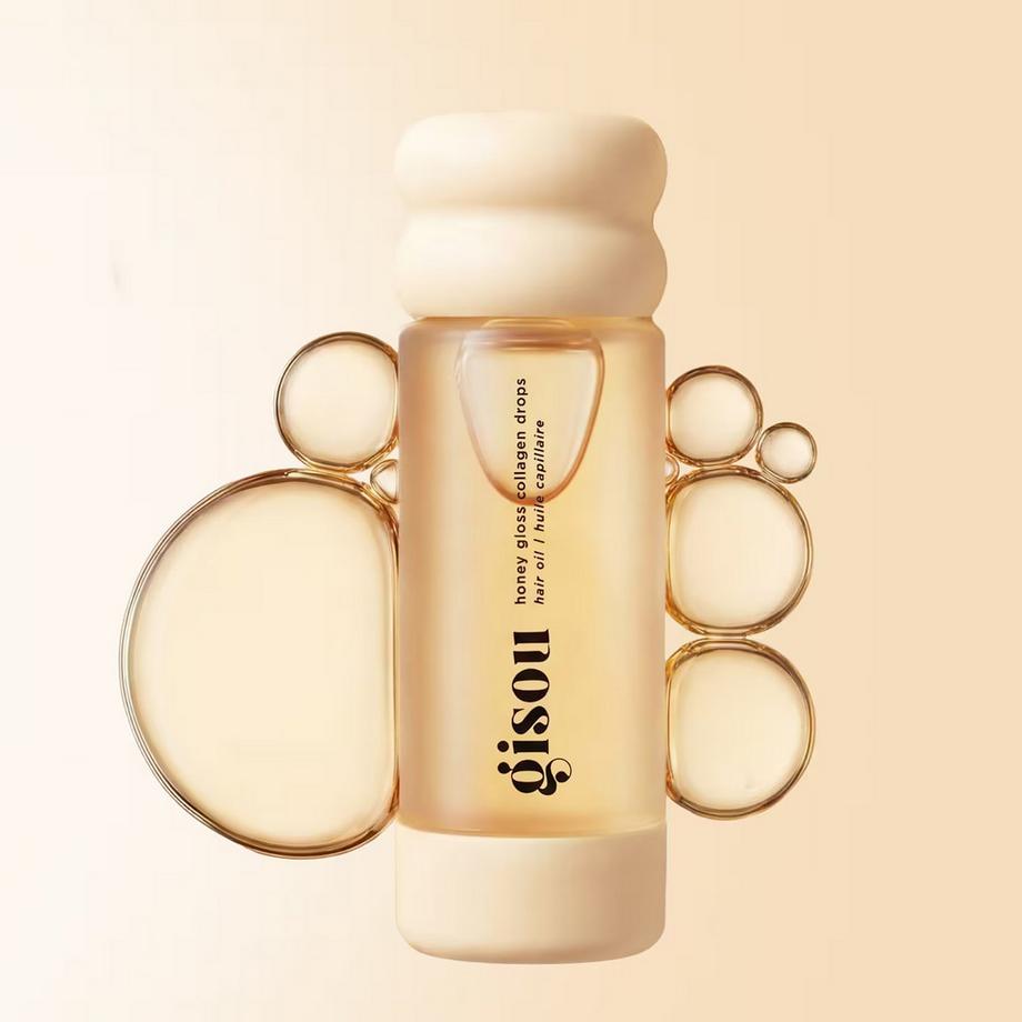 GISOU  Honey Gloss Collagen Drops - Huile Cheveux 