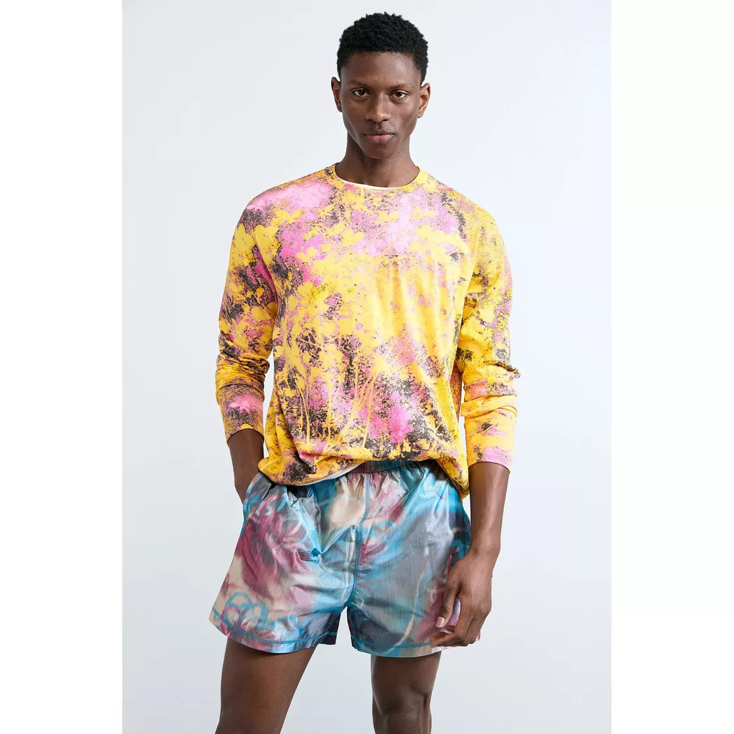 Desigual T-shirt brodé imprimé YELLOW S male