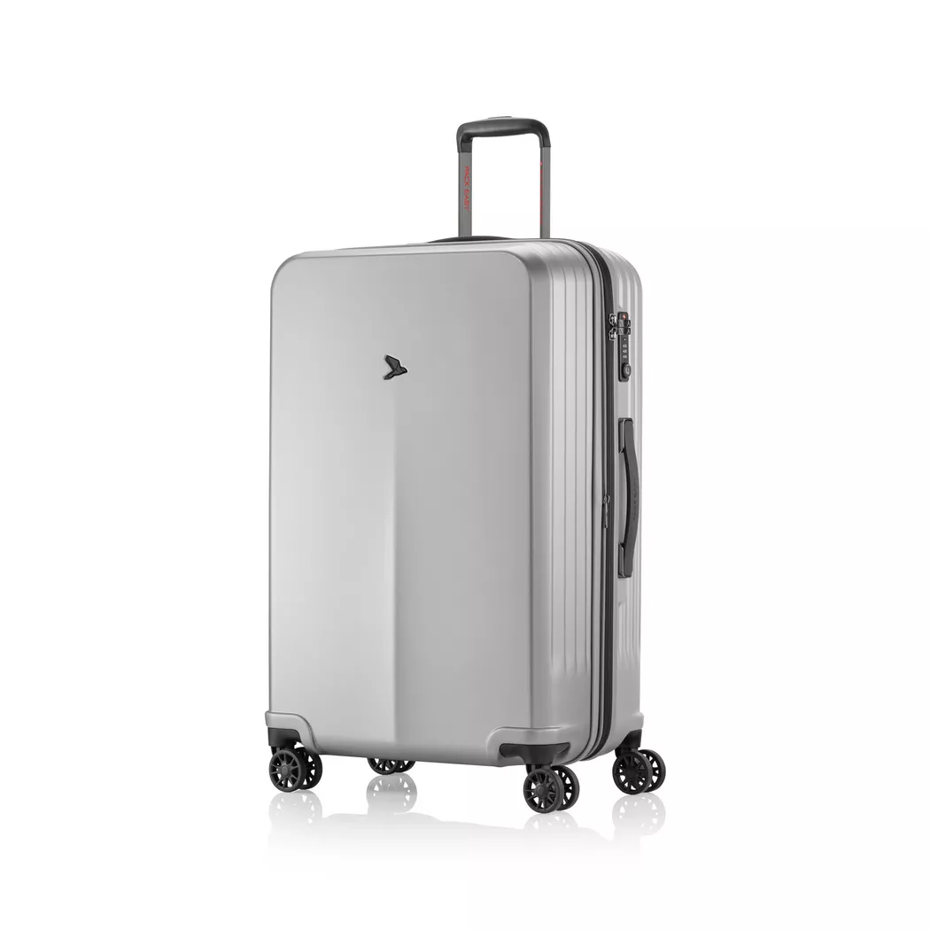 Pack Easy - Hartschalenkoffer, Spinner, 76 CM, Hartschalenkoffer, Spinner, 76 CM, Silber