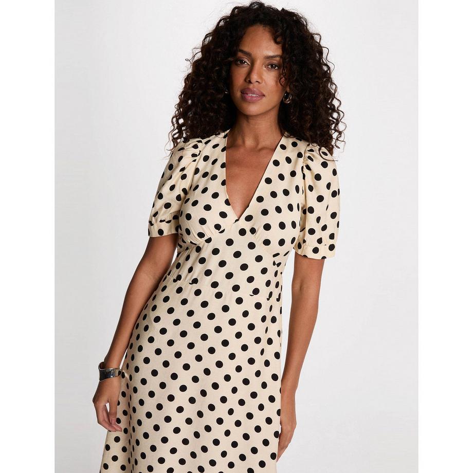 MORGAN Gepunktetes Midikleid  