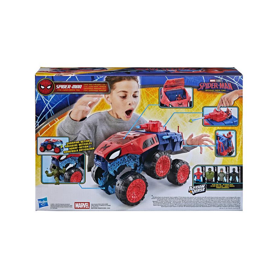 Hasbro  Spider-Man, Carro armato mordace 2 in 1 