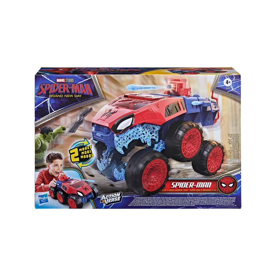 Hasbro  Spider-Man, Carro armato mordace 2 in 1 