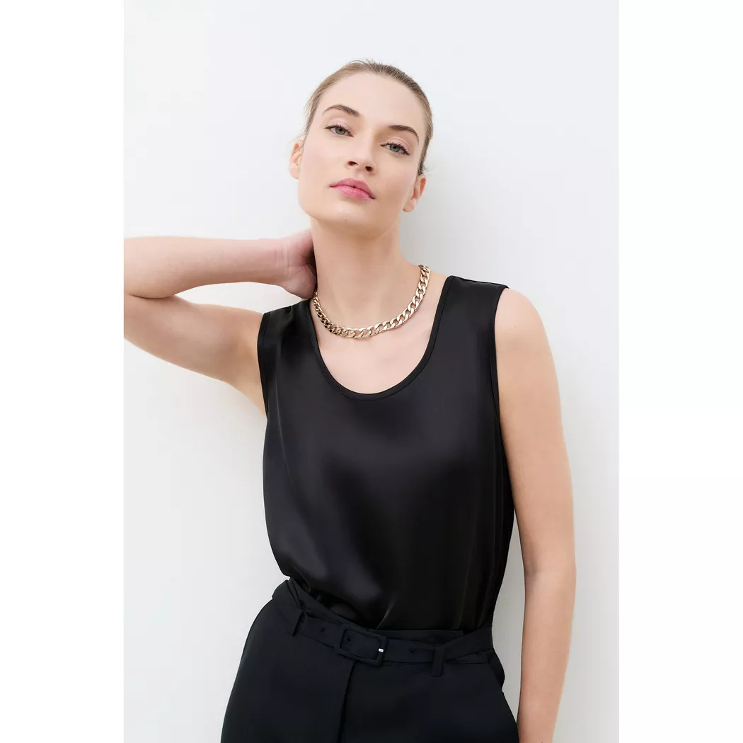 Caroll - Top, ärmellos, für Damen, Schwarz, Größe XS