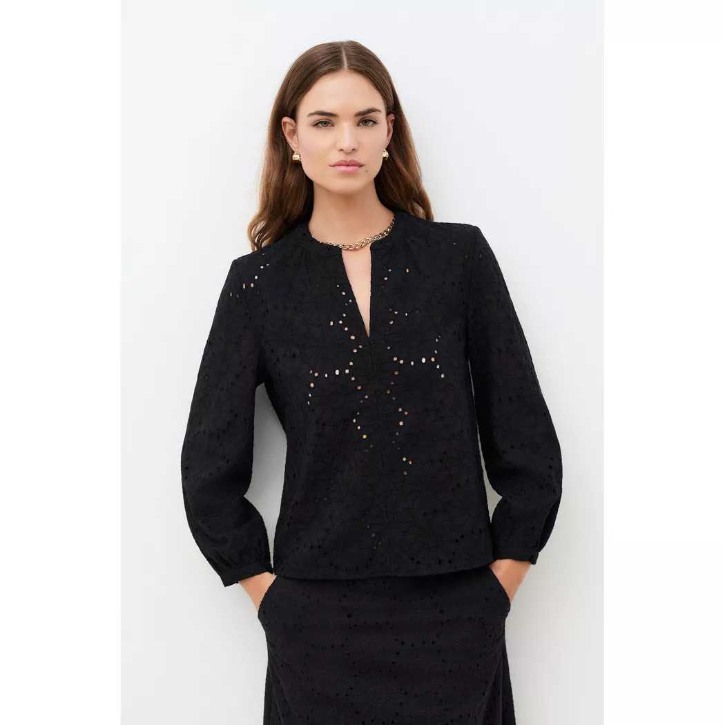 Caroll - Hemd, langarm, für Damen, Schwarz, Größe 42