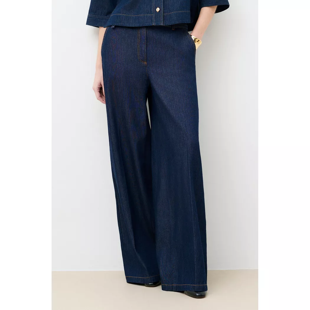 Caroll - Hose, für Damen, Blau Denim Dunkel, Größe 44