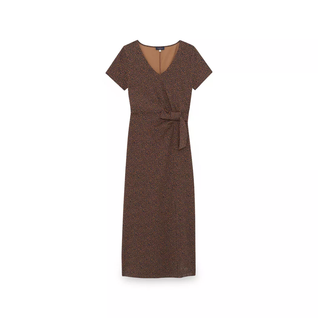 Caroll - Kleid, kurz, für Damen, Léopard, Größe 40