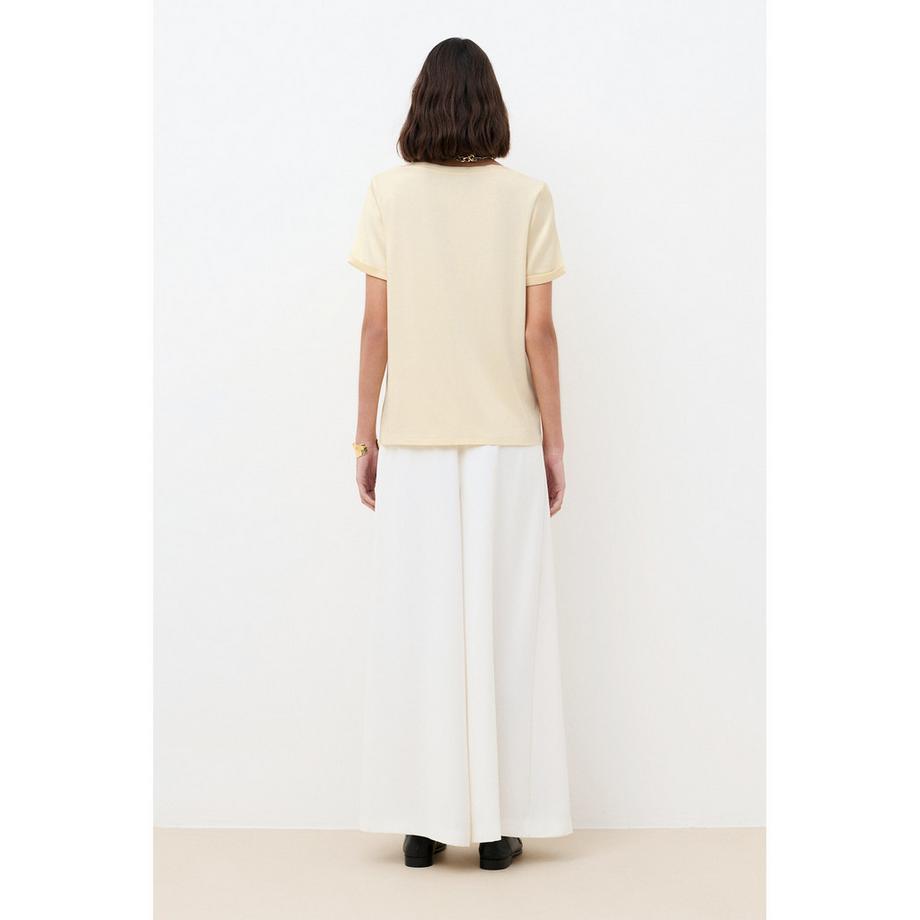 Caroll T-shirt Col Bateau Manches Courtes  