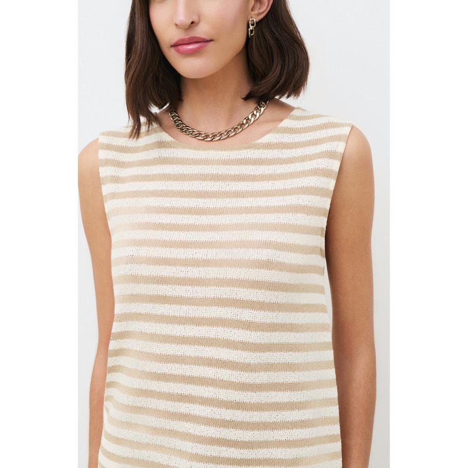 Caroll T-shirt sans manches col bateau  