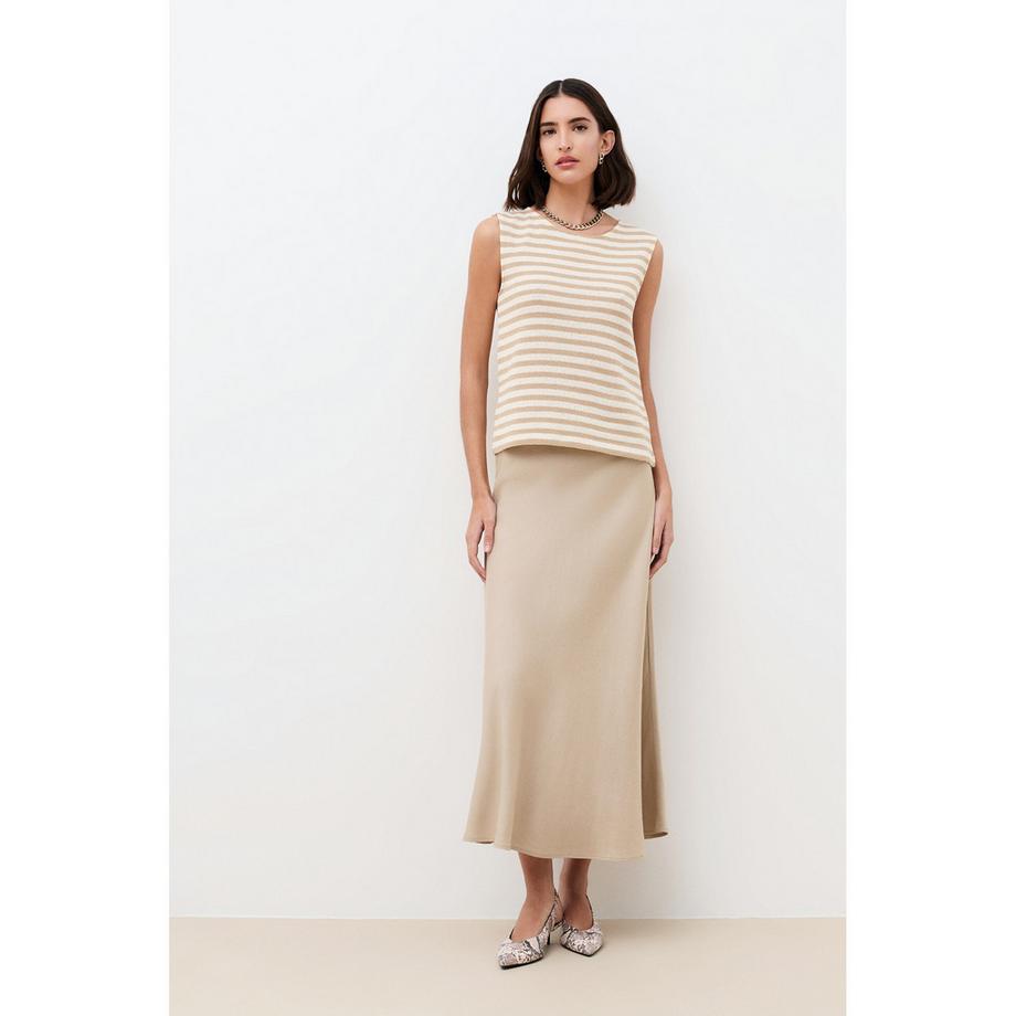 Caroll T-shirt sans manches col bateau  