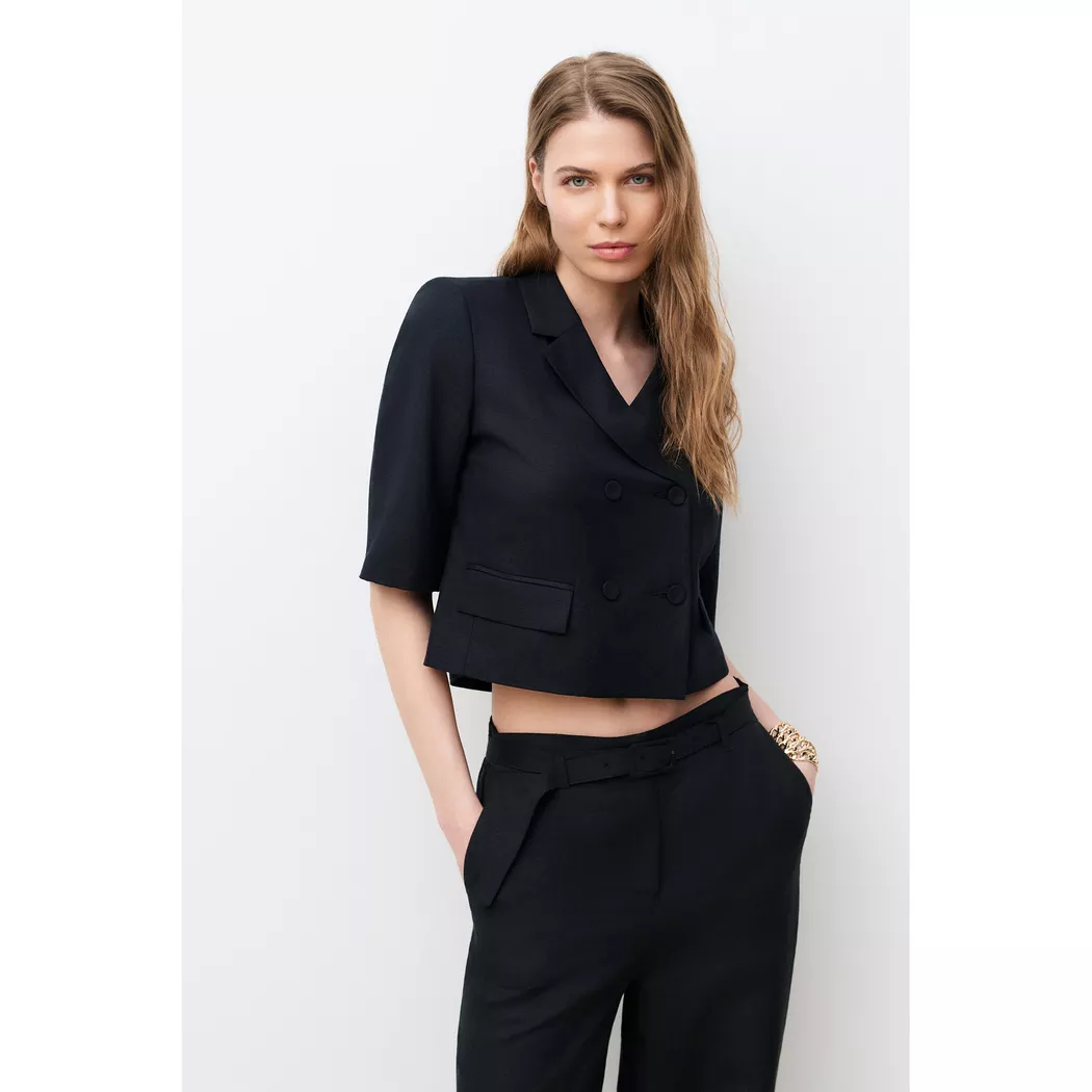 Caroll - Veston, Classic Fit, für Damen, Schwarz, Größe 40