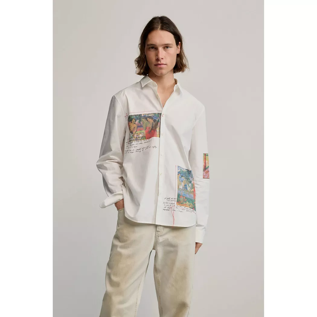 Desigual Chemise imprimée gaugin WHITE S male