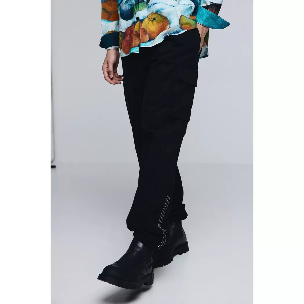 Desigual Pantalon cargo cordon BLACK 36 male