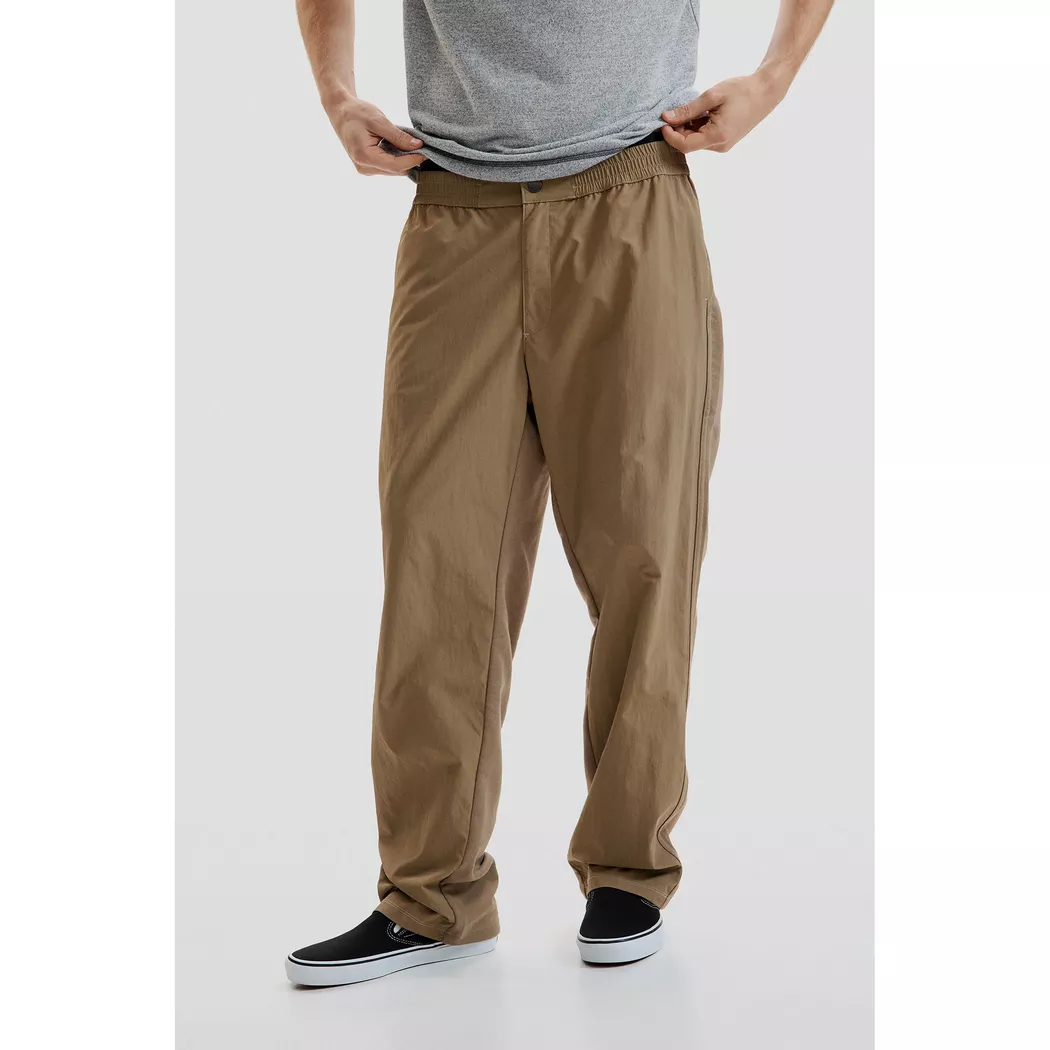 Desigual Pantalon long en tissu mixte GREEN L male