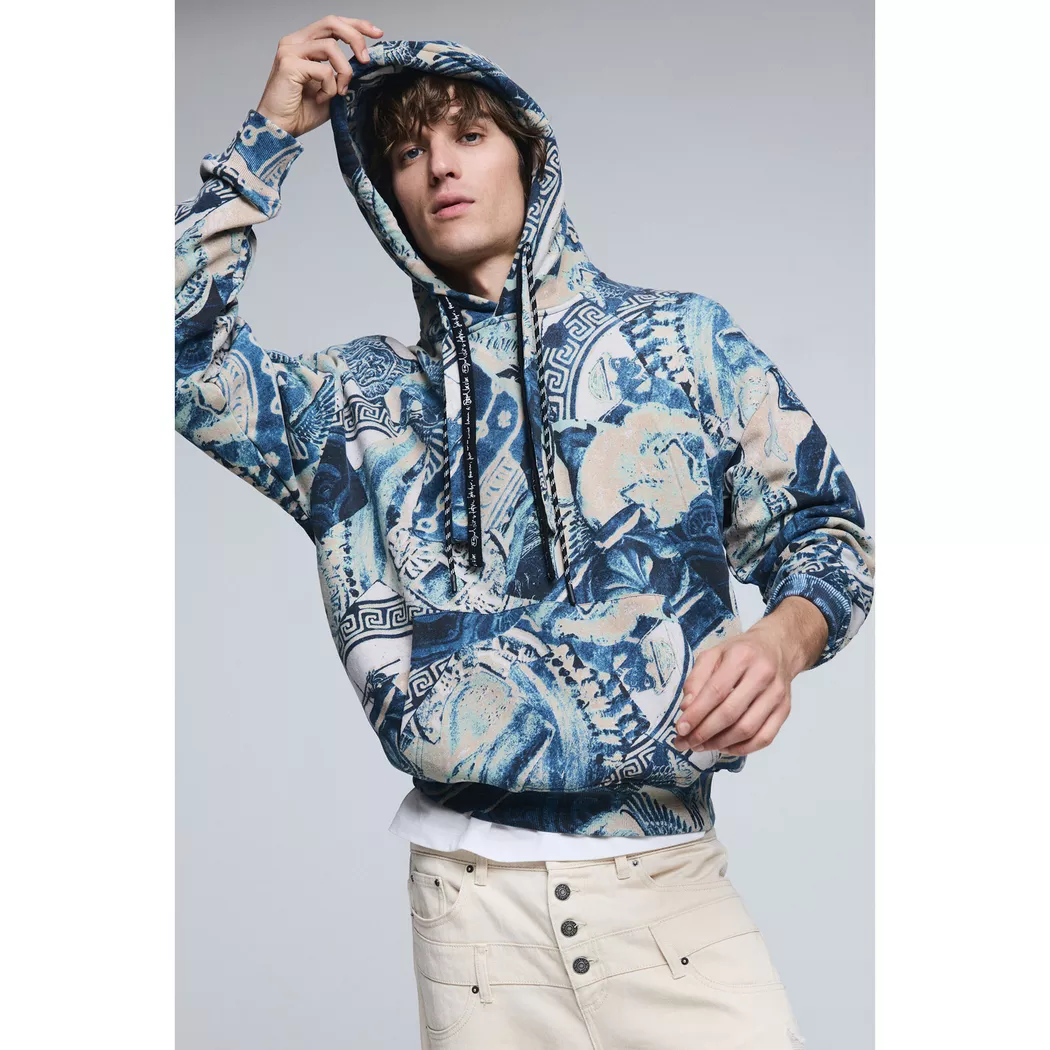 Desigual Sweat-shirt mosaïque BLUE M male 3