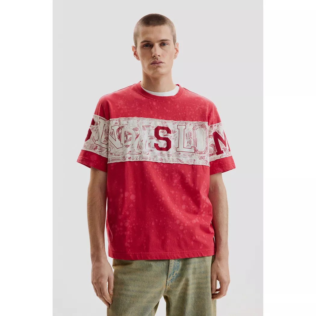 Desigual T-shirt en maille imprimée RED XL male