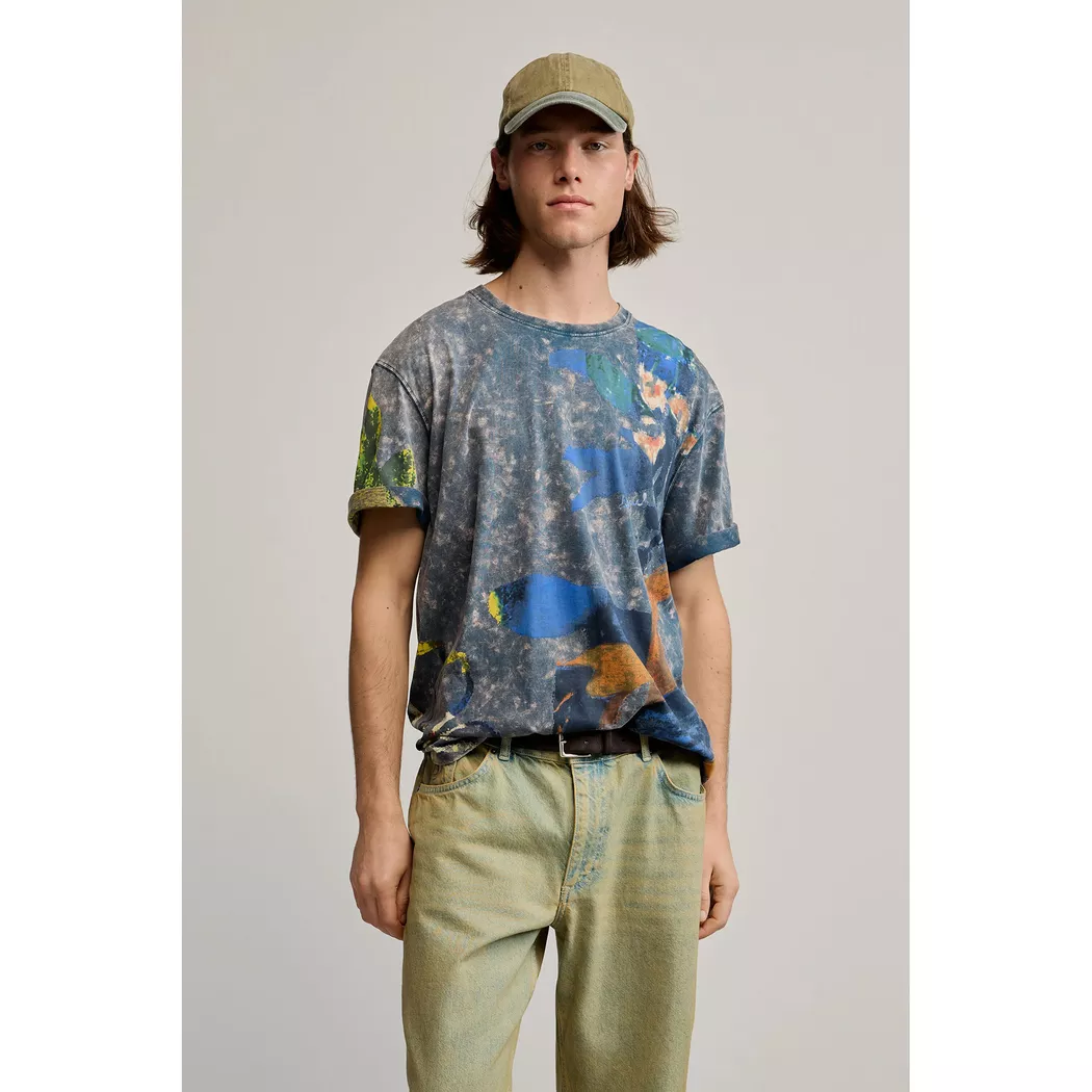 Desigual T-shirt à manches courtes mosaïque BLUE XL male 2
