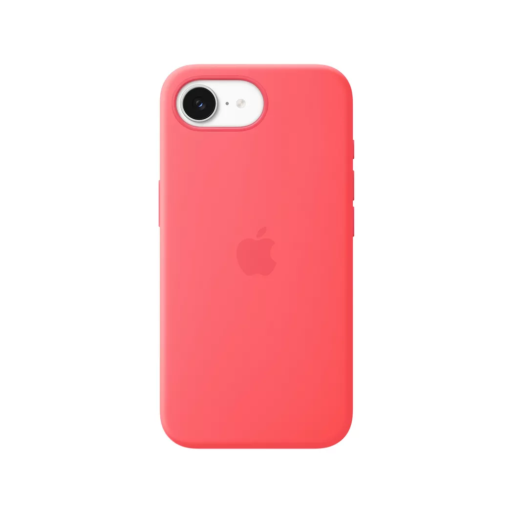 Apple iPhone 17e Silicone Case with MagSafe – Bright Guava