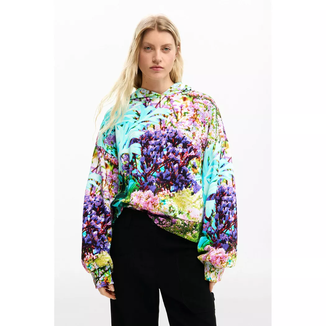 Desigual Sweatshirt jardin sauvage BLACK S female