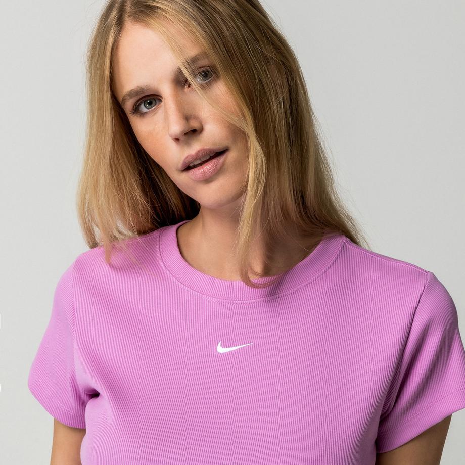 NIKE W NSW RIB  TGHT SS TEE T-shirt 