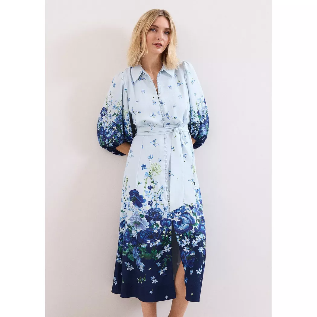 Phase Eight - T-Shirt-Kleid, für Damen, Blau Größe 44