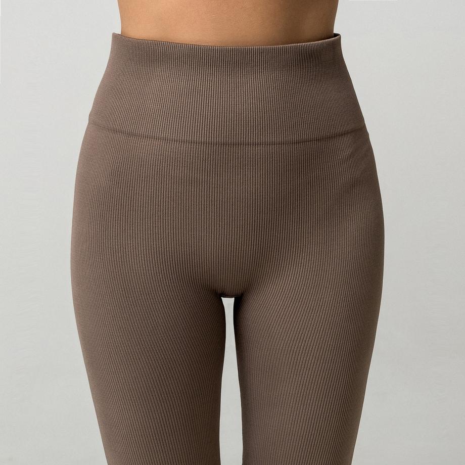 Manor Woman Ribbed High Waist Leggins  