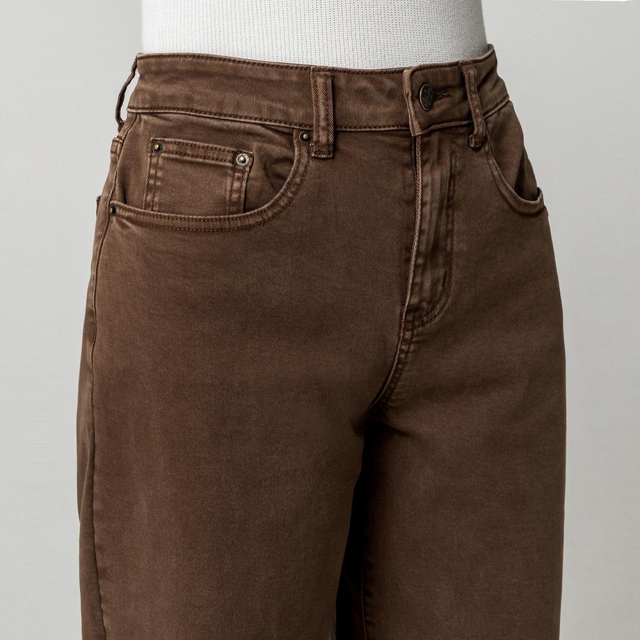 Manor Woman Pantaloni Vita Alta Gamba Dritta  