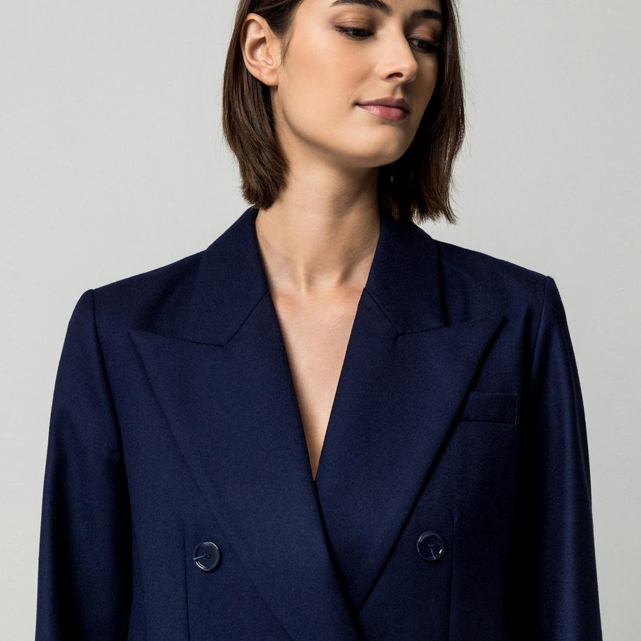Manor Woman Manor Woman Blazer à double boutonnage avec col cranté  