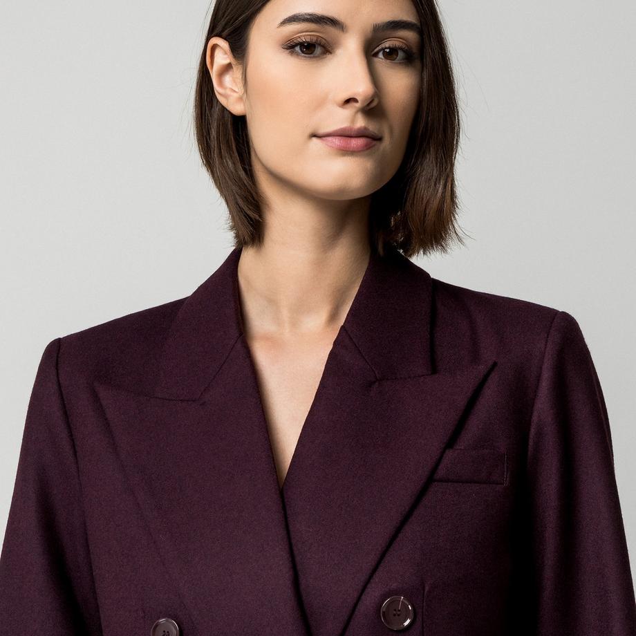 Manor Woman Manor Woman Blazer à double boutonnage avec col cranté  