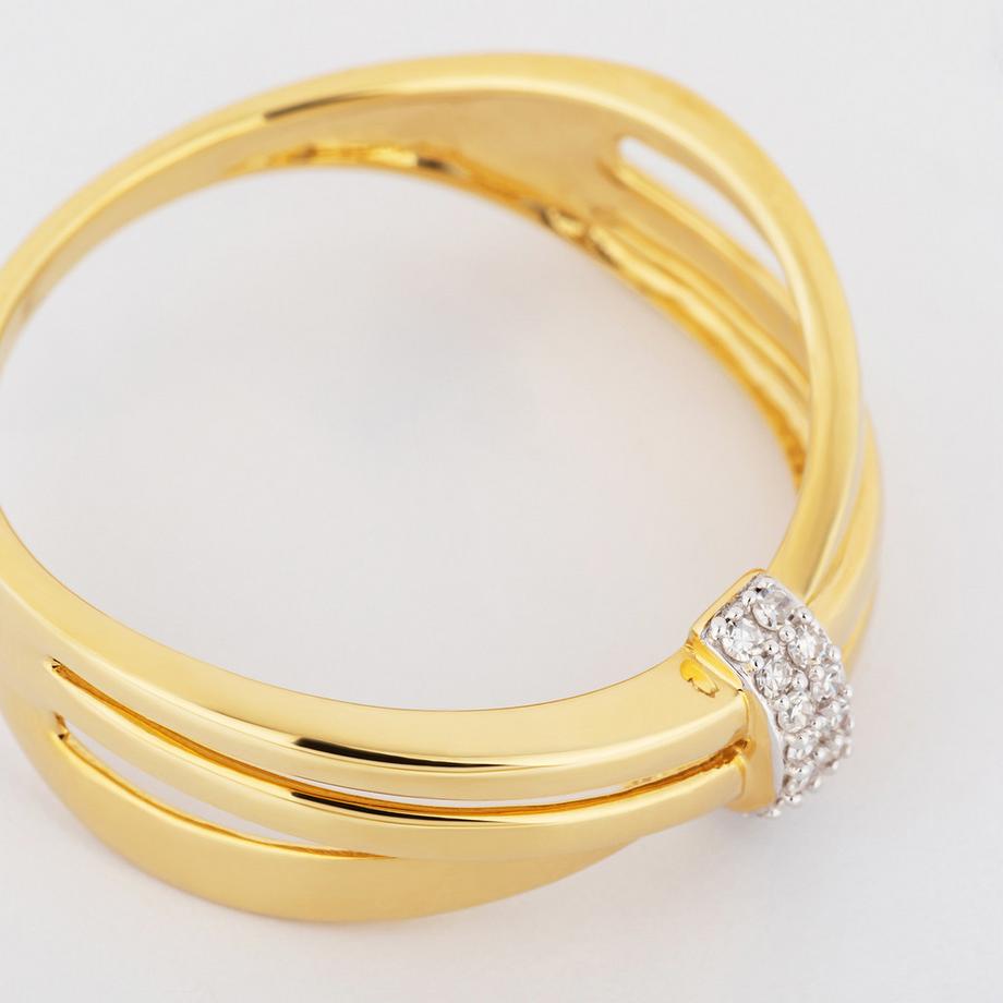L' Atelier Gold 18 Karat by Manor  Bague avec diamant 