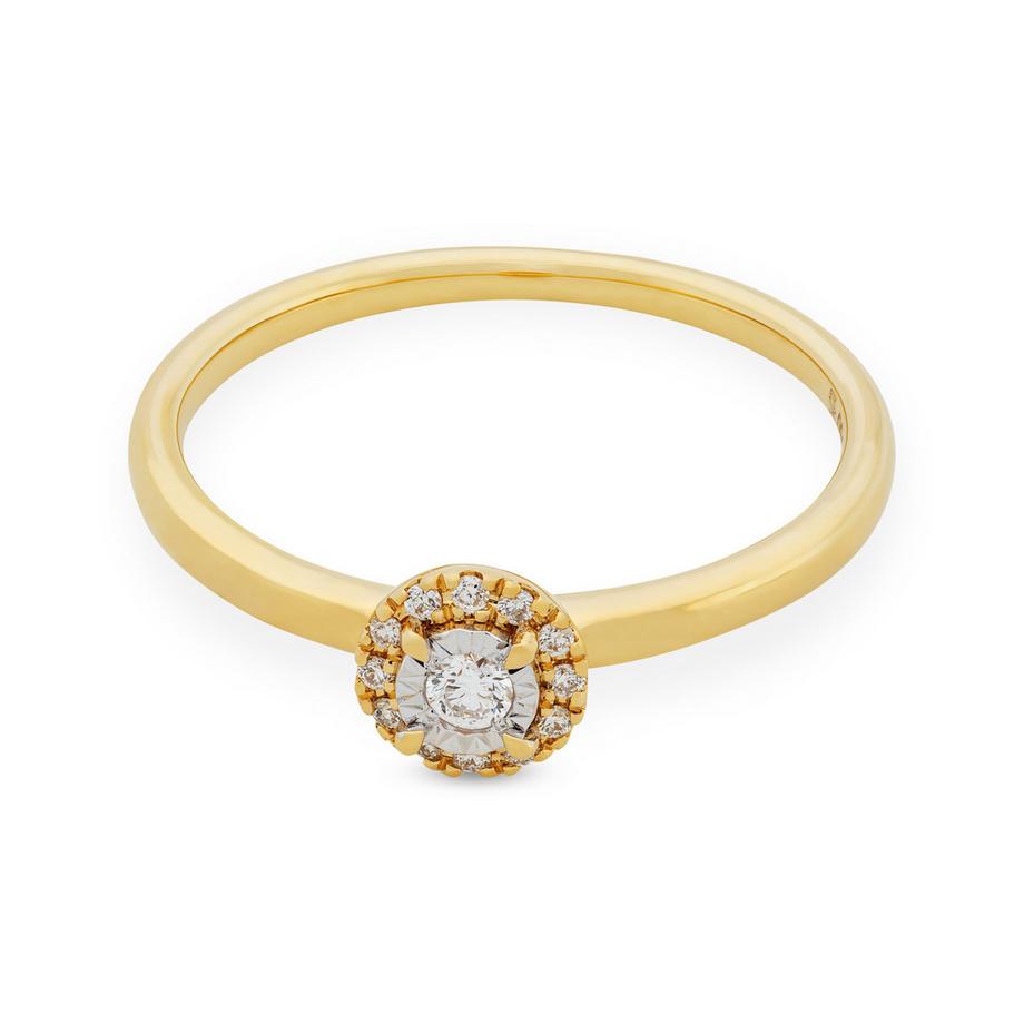 L' Atelier Gold 18 Karat by Manor  Bague avec diamant 