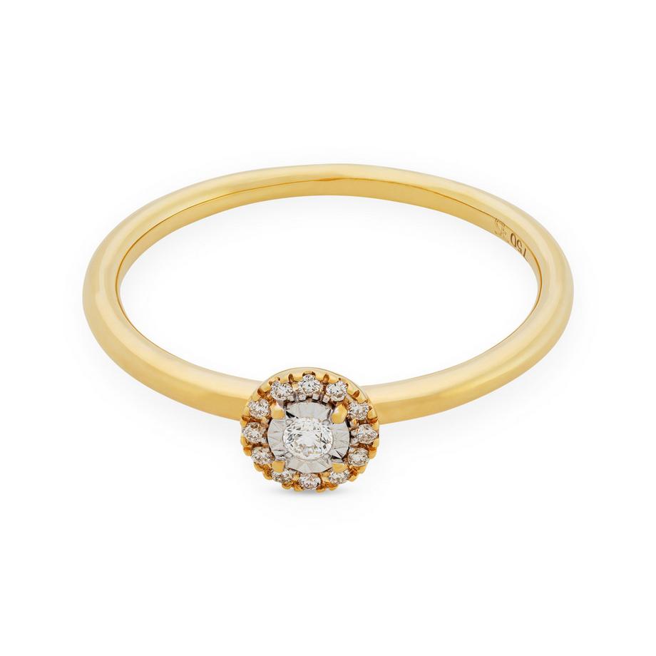 L' Atelier Gold 18 Karat by Manor  Bague avec diamant 