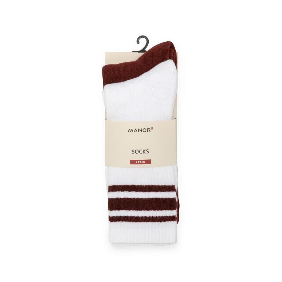 Manor Man Thick Tennis Socks 2 Pack hauteur mollet  