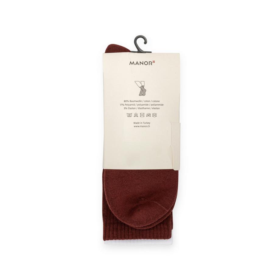 Manor Man Thick Tennis Socks 2 Pack hauteur mollet  