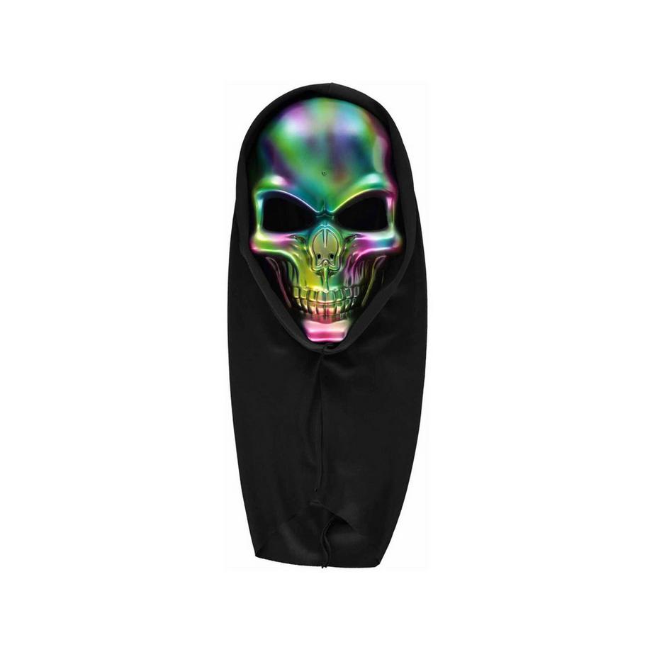 Maschera teschio con cappuccio, taglia unica