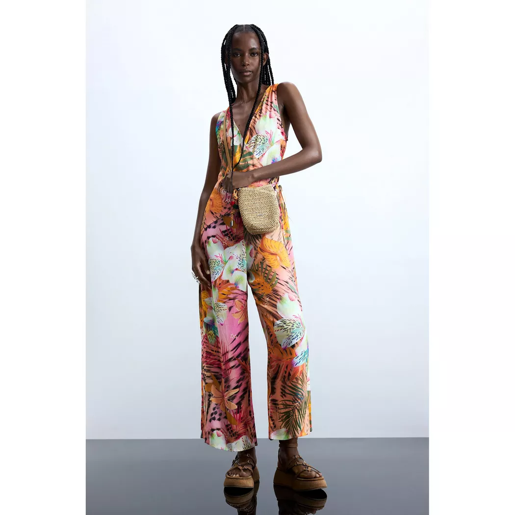 Desigual Combinaison courte tropicale RED S female