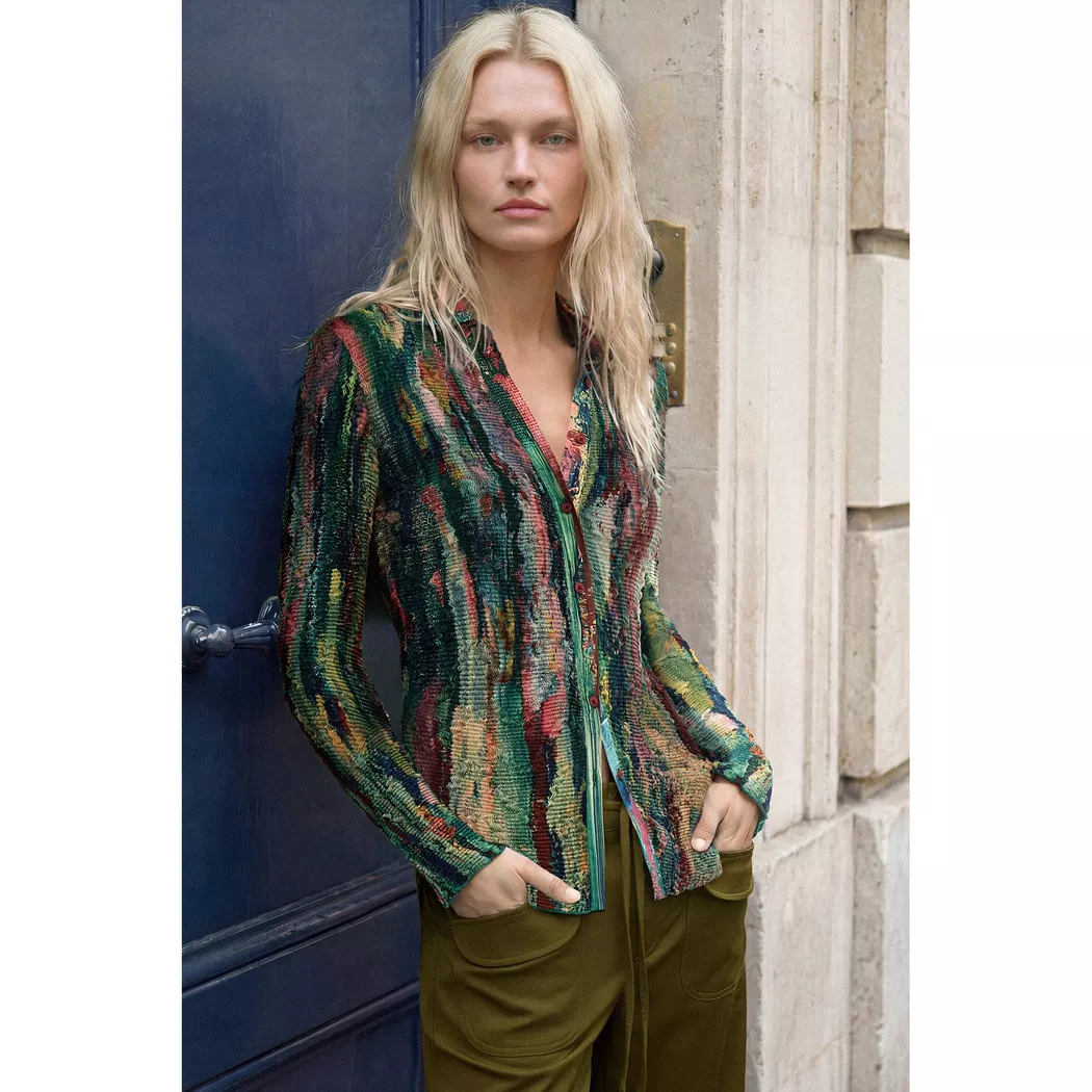 Desigual Chemise imprimé multicolore MATERIAL FINISHES S female