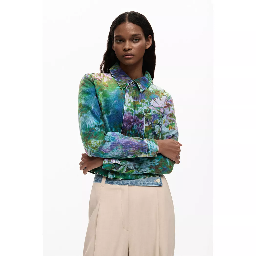 Desigual Blouson en denim patch BLUE L female 8